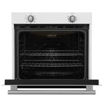 Forno Vomero 30-Inch Wall Oven, White, 5 cu.ft Capacity, 3550 Watts Convection, Mechanical Controls, Manuel Steam Clean - BonPrix Électroménagers