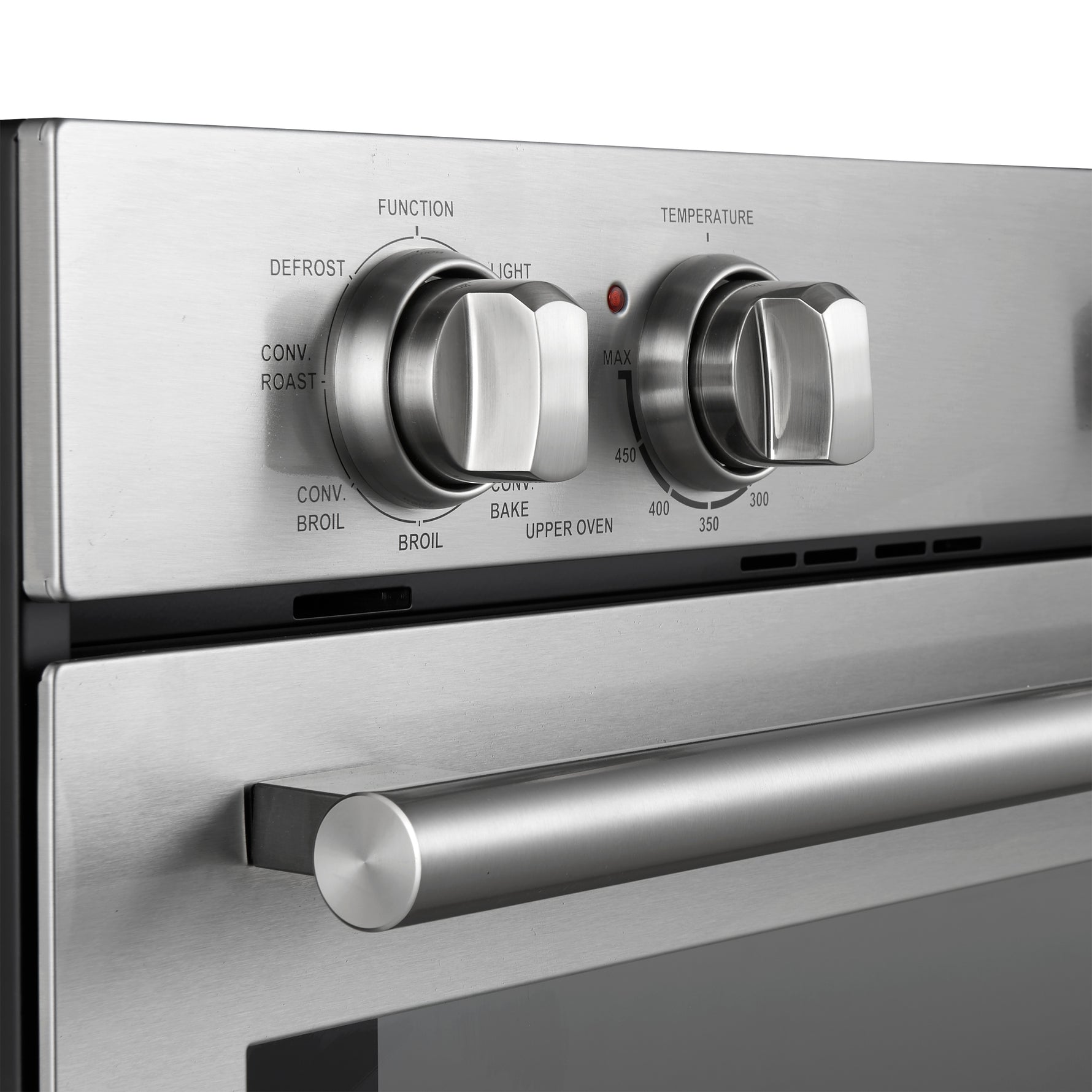 Forno Vomero 30-Inch Double Wall Oven, Stainless Steel, 10 cu.ft Total Capacity, 7100W Convection, Mechanical Controls, Self-Cleaning Function - BonPrix Électroménagers