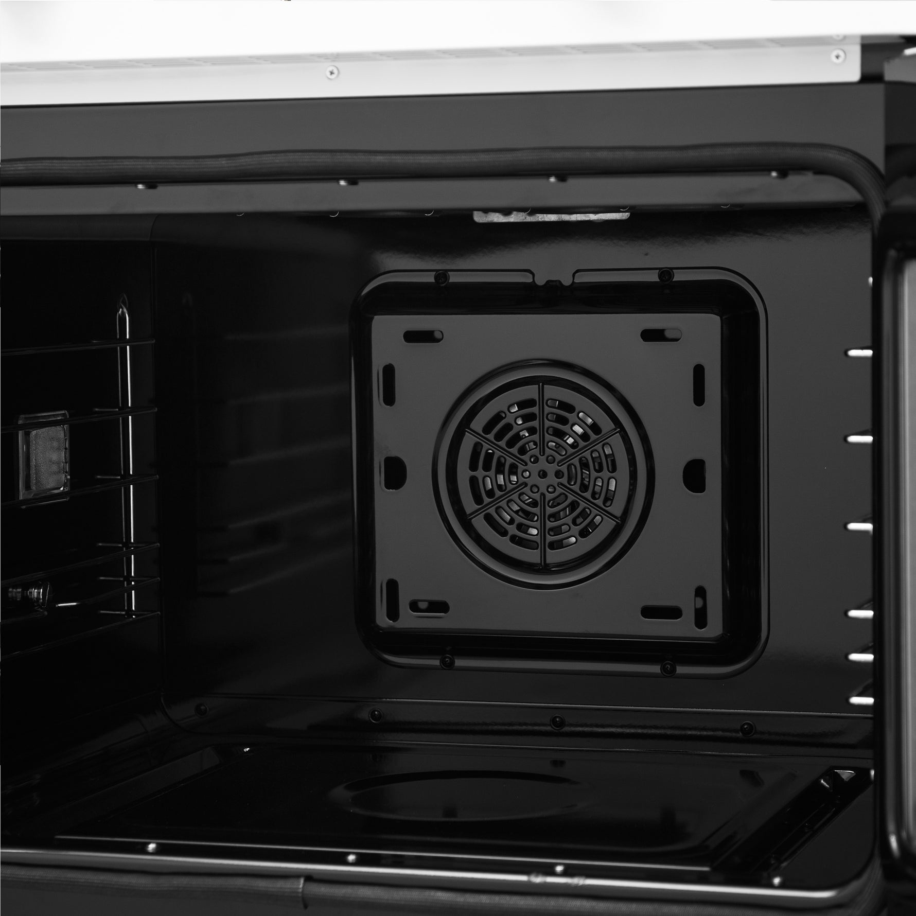 Forno Asti 30-Inch Double Electric Wall Oven with Upper French Doors in White & Antique Brass, 7.36 cu. ft. Dual True Convection, 7,200W, Air Fry, Sous Vide, Self-Clean - BonPrix Électroménagers