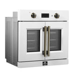 FORNO 2-Piece Kitchen Bundle - 30" White Single Wall Oven (1333-30), 30" White Microwave (3093-30) - BonPrix Électroménagers