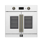 FORNO 2-Piece Kitchen Bundle - 30" White Single Wall Oven (1333-30), 30" White Microwave (3093-30) - BonPrix Électroménagers