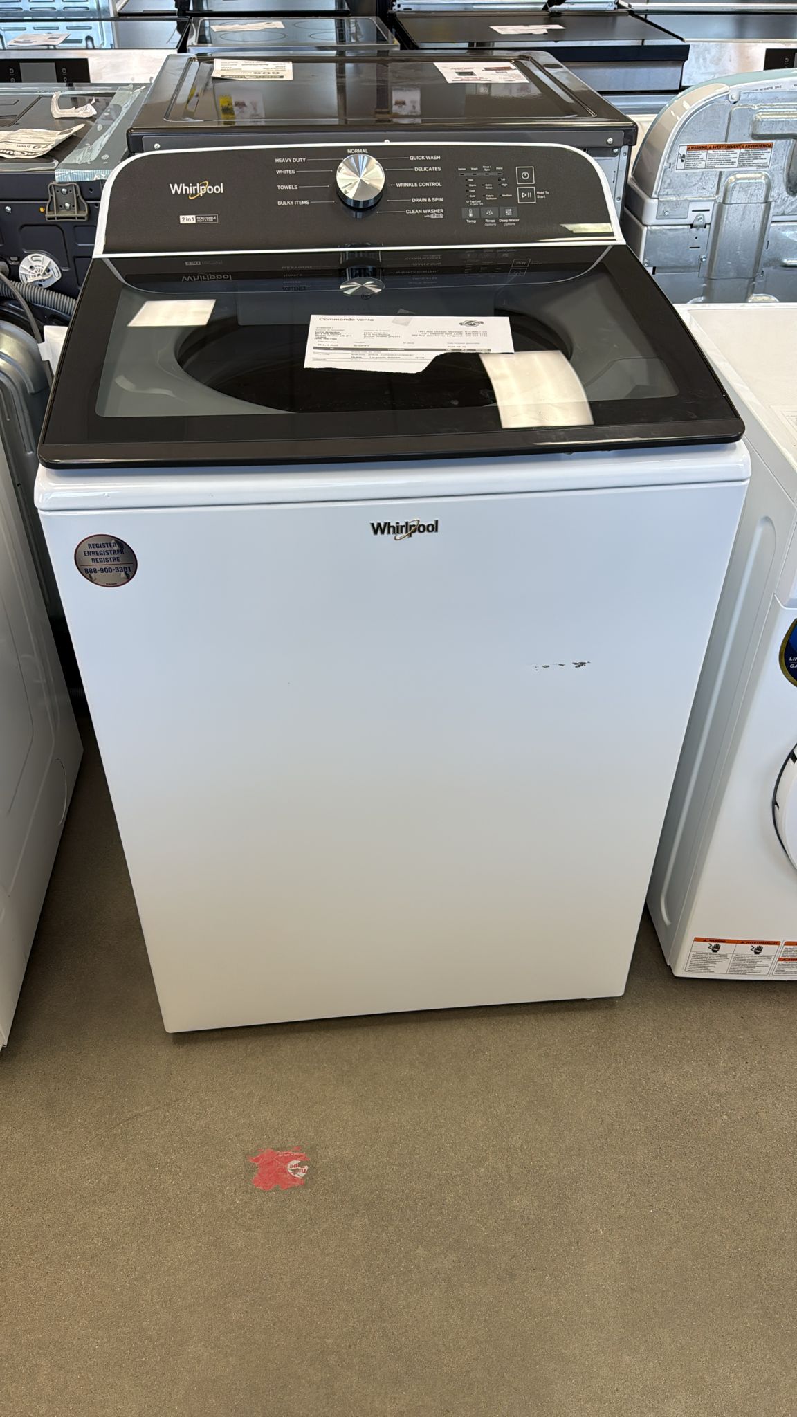 WTW6157PW - WASHERS - Whirlpool - Top Loading - White - Open Box - BonPrix Électroménagers