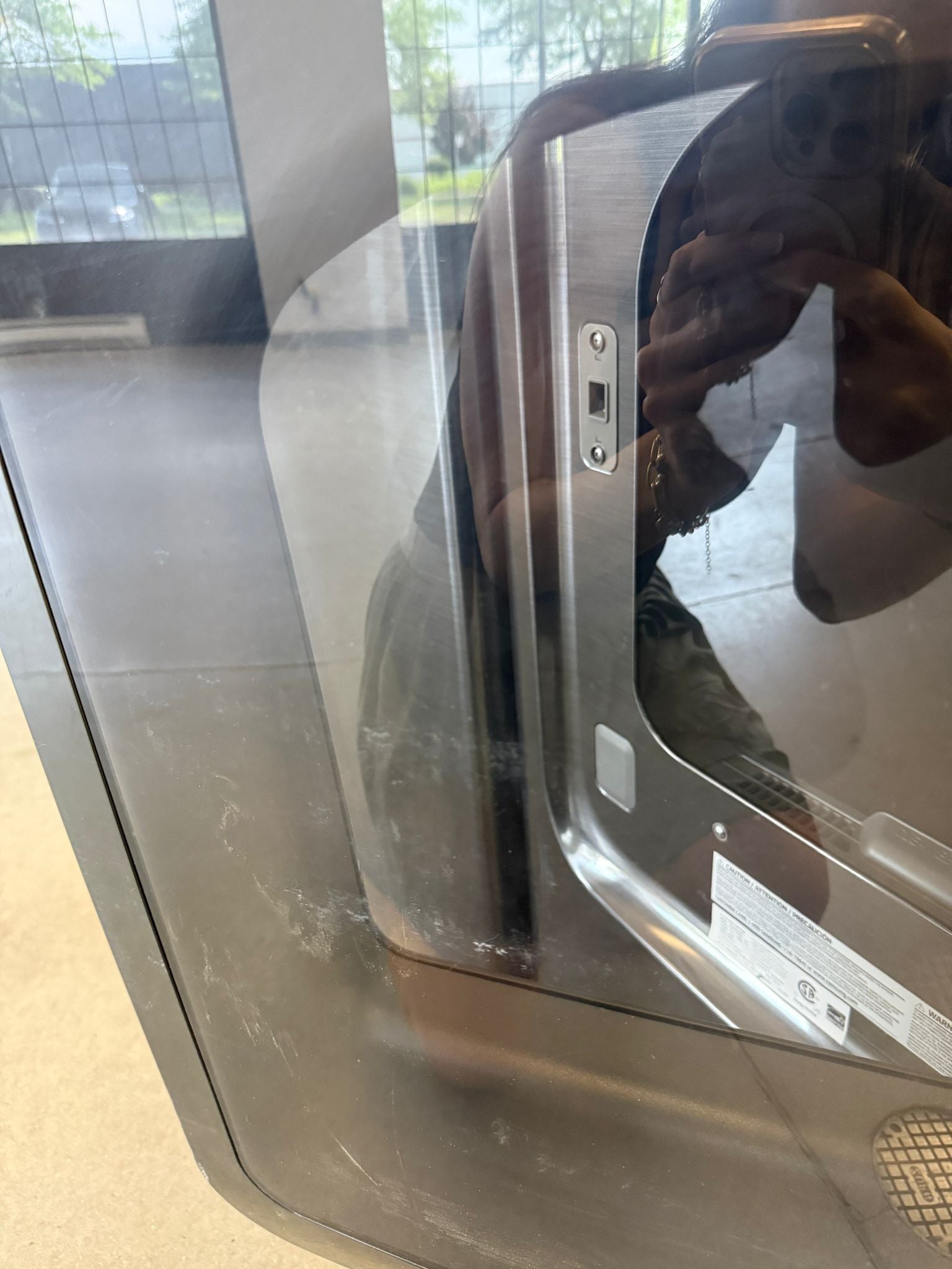 DVE50A5405V - DRYERS - Samsung - Electric - Black Stainless - Open Box