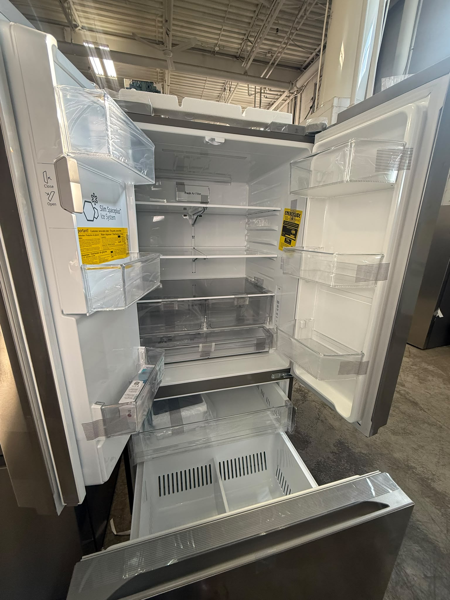 LF25S6330S - REFRIGERATORS - LG - French 3-Door - Stainless Steel - Open Box