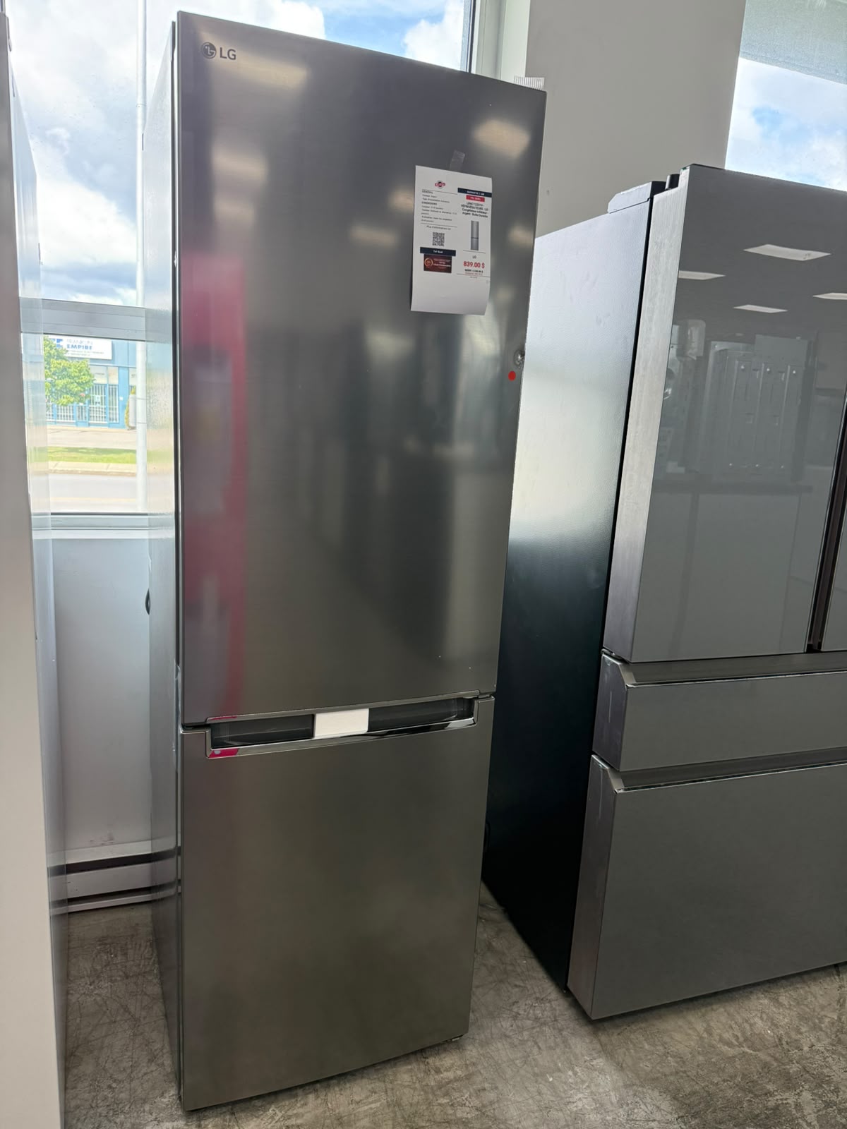 LBNC12231V - RÉFRIGÉRATEURS - LG - Congélateur inférieur - Argent - Boîte Ouverte