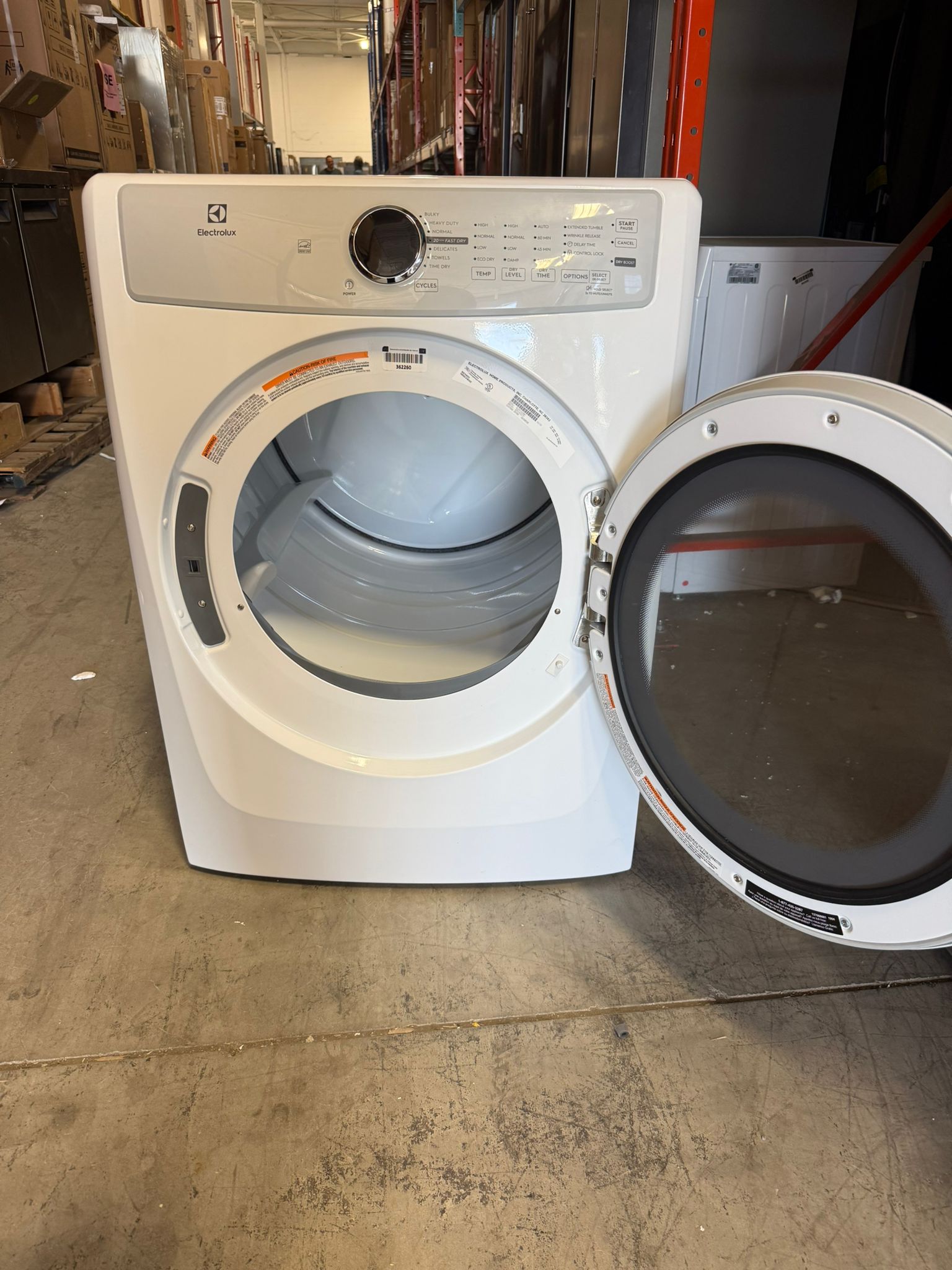 ELFE733CAW - DRYERS - Electrolux - Electric - White - Open Box