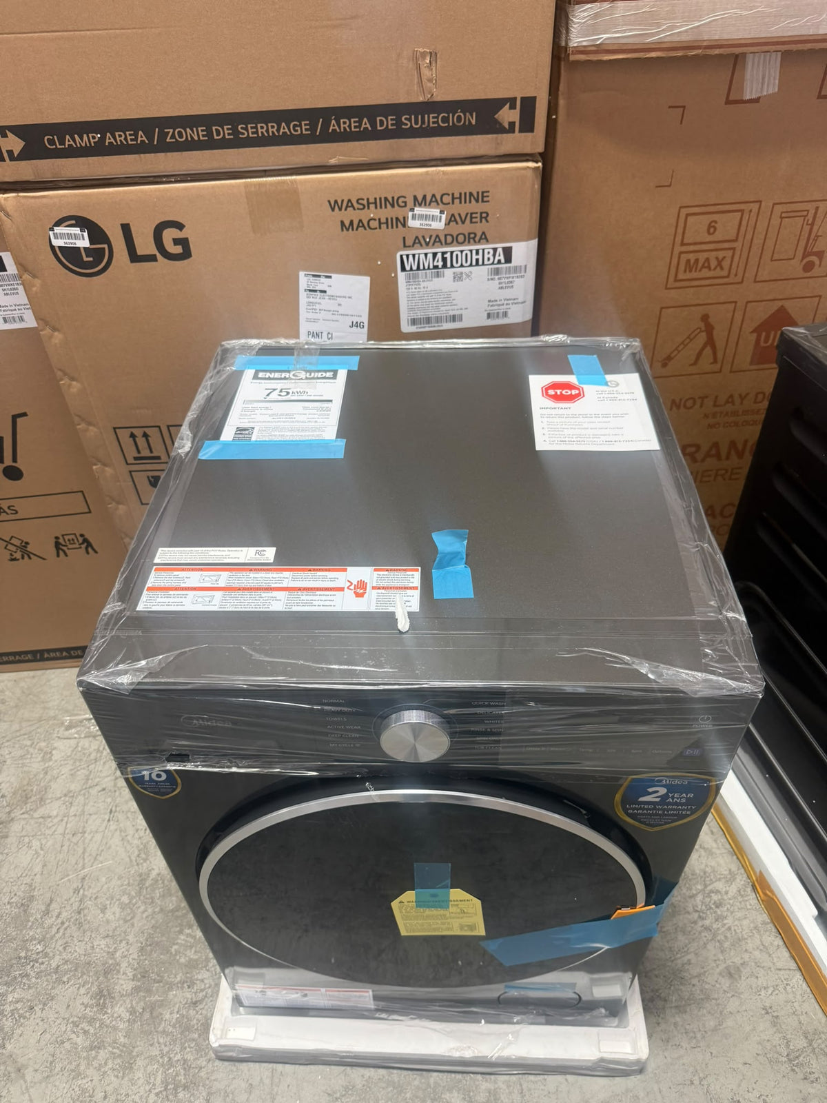 MLHW31S2BBG - WASHERS - Midea - Front Loading - Graphite Steel - Open Box
