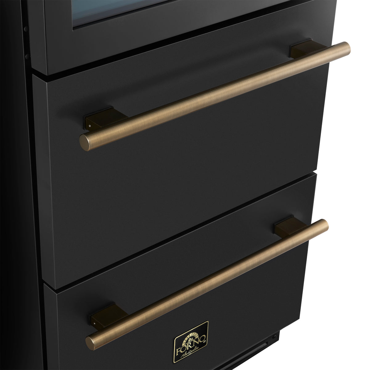 Azienda 24 Inch Dual Zone Wine Cooler, 15.8 Cu.Ft, 108 Bottles & 100 Cans, 2 Drawers, Charcoal Filters, Black