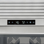 FORNO Abruzzo 48-Inch Dual Zones Wine Cellar, 102 Bottles, 24 cu. ft., Green Acrylic Holders & Black Shelves - BonPrix Électroménagers