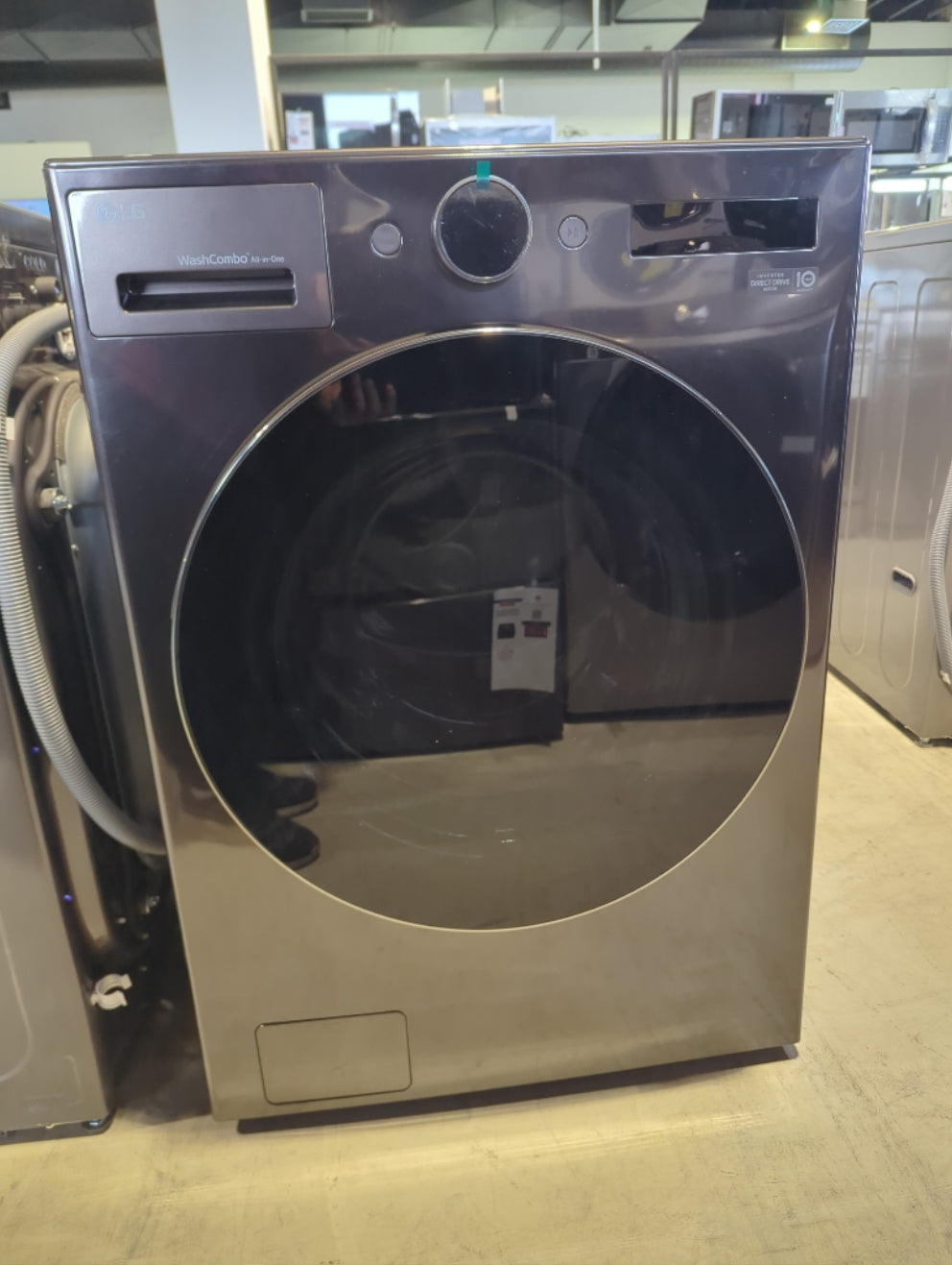 WM6998HBA - LAUNDRY CENTERS - LG - All-In-One - Electric - Black Stainless Steel - Open Box - BonPrix Électroménagers