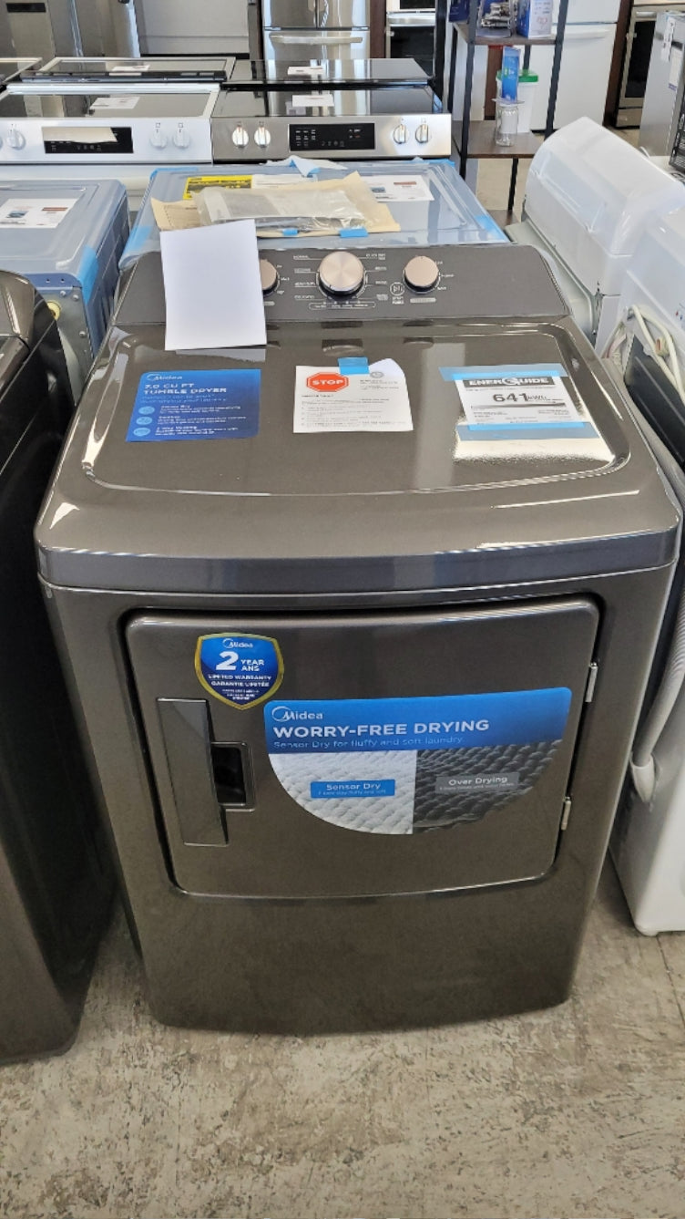 MLTE47A5BGG - DRYERS - Midea - Electric - Metallic Grey - Open Box - BonPrix Électroménagers