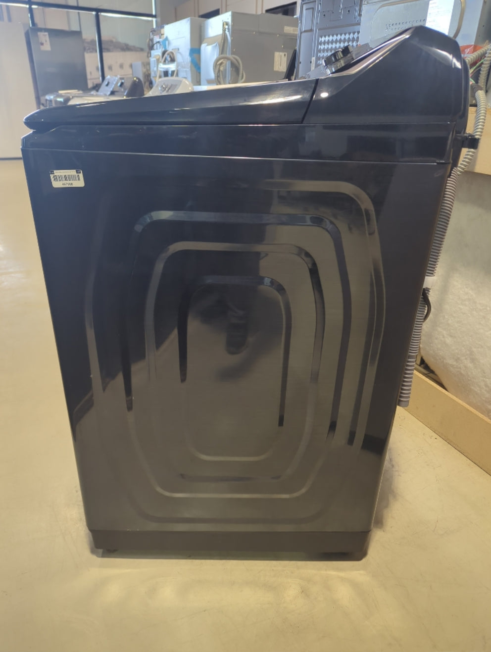 WA53CG7155AD - WASHERS - Samsung - Top Loading - Brushed Navy - Open Box - BonPrix Électroménagers
