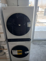 WKHC152HWA - LAUNDRY CENTERS - LG - Stacked Washer/Dryer - Electric - White - Open Box - BonPrix Électroménagers