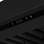 Ambassador 36" Range Hood in Black with 427 CFM, 3 speeds, Dishwasher safe Baffle filters, LED Lights and Remote Control - BonPrix Électroménagers