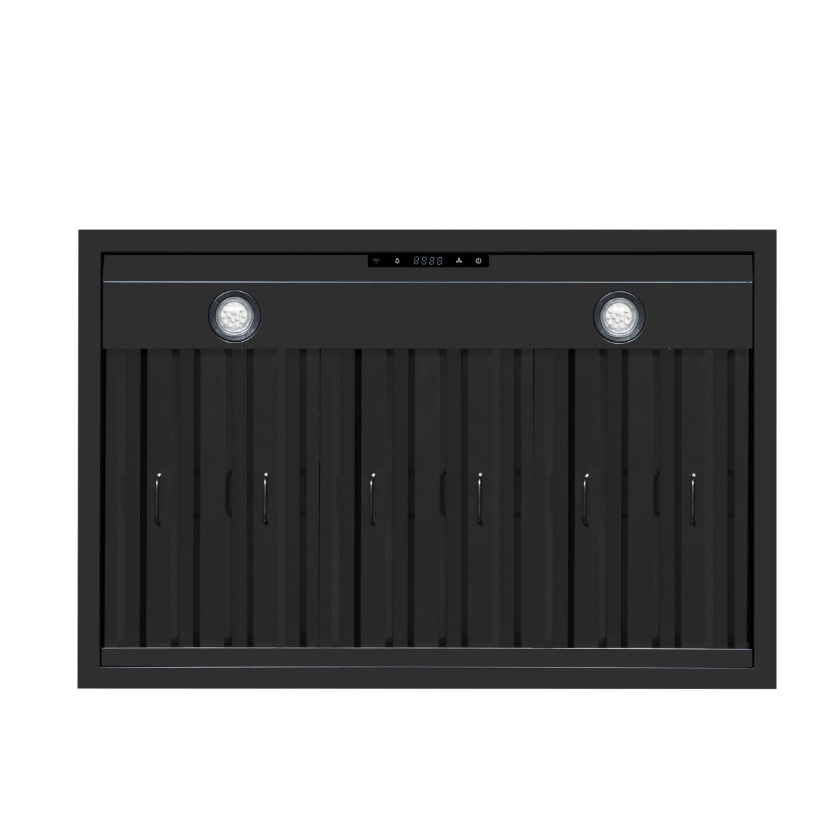 Ambassador 36" Range Hood in Black with 427 CFM, 3 speeds, Dishwasher safe Baffle filters, LED Lights and Remote Control - BonPrix Électroménagers