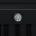 Ambassador 36" Range Hood in Black with 427 CFM, 3 speeds, Dishwasher safe Baffle filters, LED Lights and Remote Control - BonPrix Électroménagers