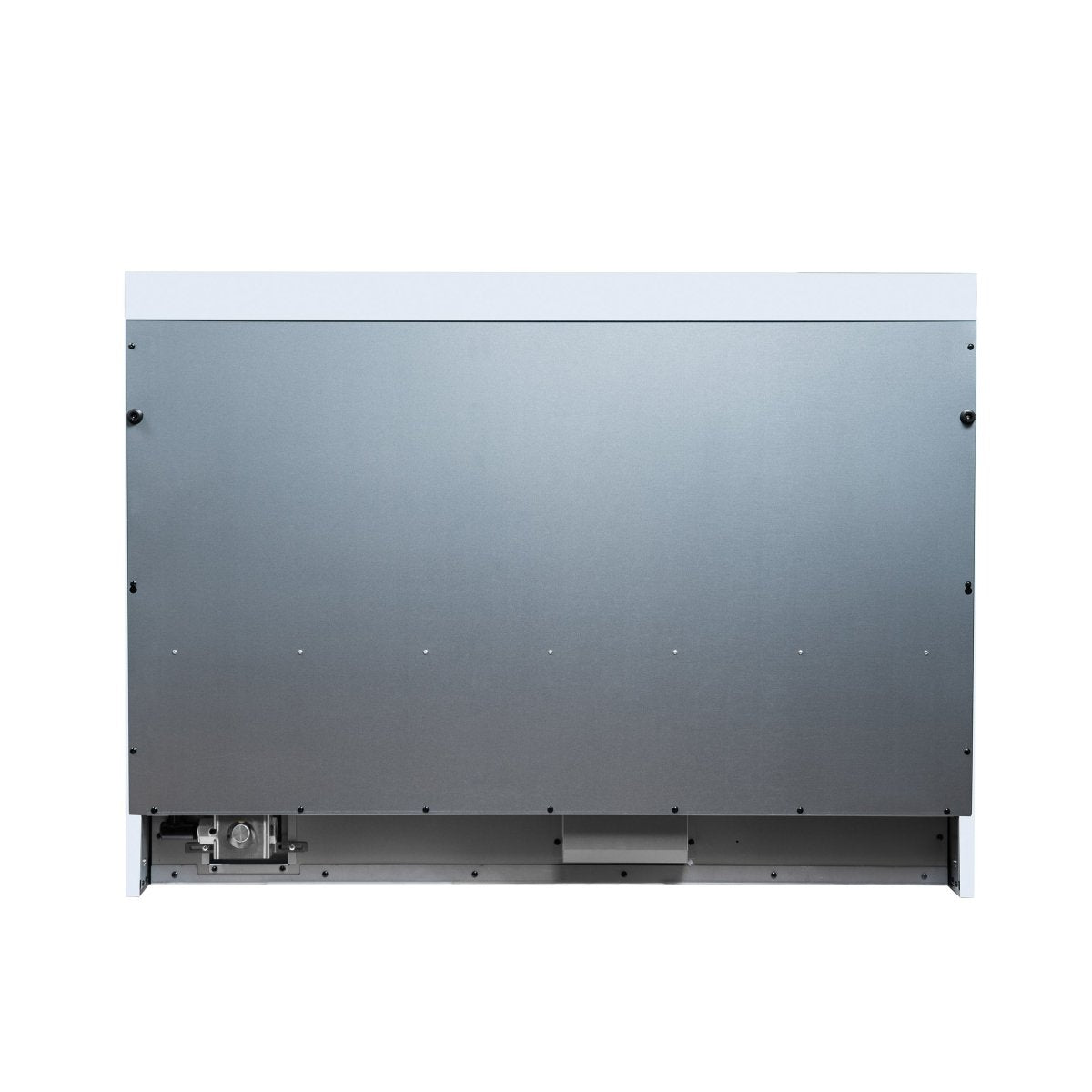 Ambassador 48" Dual Fuel Range in White, 8 Sealed Burners, 94 000 BTU Cooktop Output, 6.7 Cu.Ft. Double Oven, Telescopic Racks - BonPrix Électroménagers
