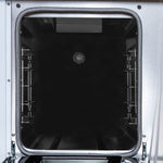 Ambassador 48" Gas Range in White, 8 Sealed Burnes, 94 000 BTU Cooktop Output, 6.7 Cu.Ft. Double Oven, Telescopic Racks - BonPrix Électroménagers