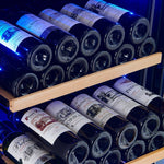 Avellina 48-in, 31.8 cu.ft. triple zone side-by-side Wine/Beverage cooler, 427 cans & 94 Wine bottles, Blue LED lights - BonPrix Électroménagers