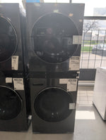 WKEX300HBA - LAUNDRY CENTERS - LG - Stacked Washer/Dryer - Electric - Black Stainless Steel - Open Box - BonPrix Électroménagers