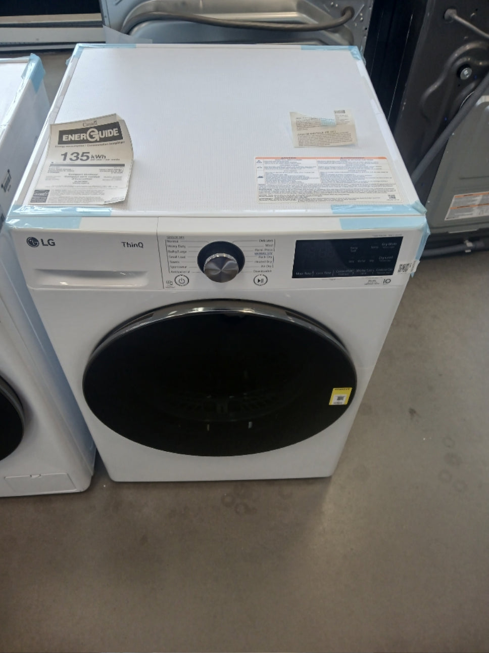 DLHC1455W - SÉCHEUSES - LG - Électrique - Blanc - Boîte Ouverte
