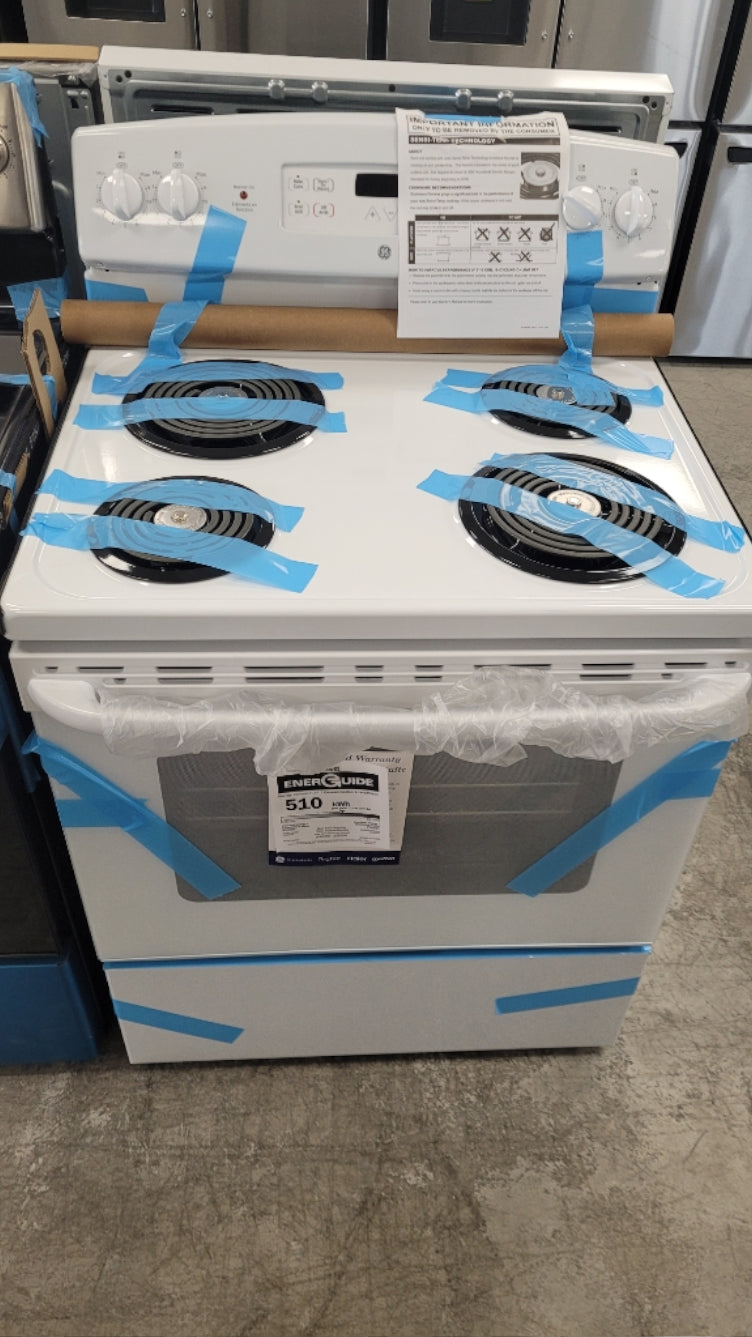 JCBS280DMWW - RANGES - GE - Electric - White - Open Box - BonPrix Électroménagers