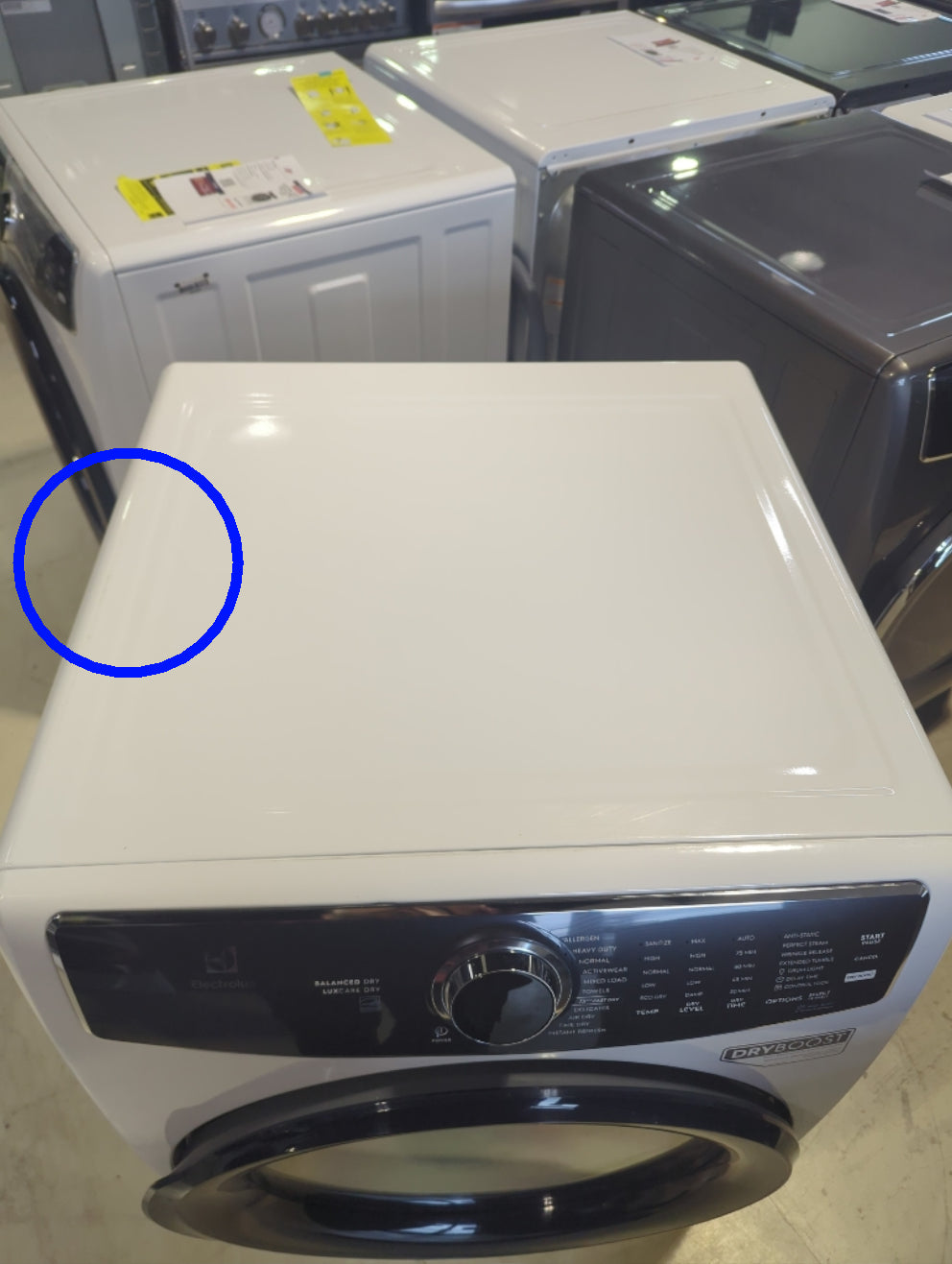 ELFE762CBW - DRYERS - Electrolux - Electric - White - Open Box - BonPrix Électroménagers