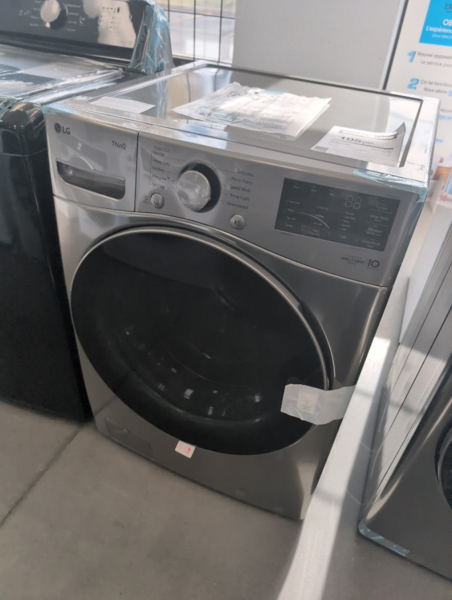 WM3600HVA - LAVEUSES - LG - Chargement frontal - Acier graphite - Boîte Ouverte