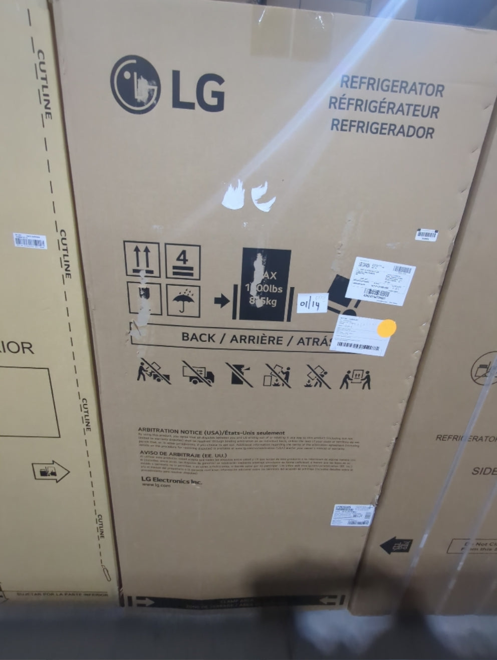 LF20C6330S - REFRIGERATORS - LG - French 3-Door - Stainless Steel - Open Box - BonPrix Électroménagers