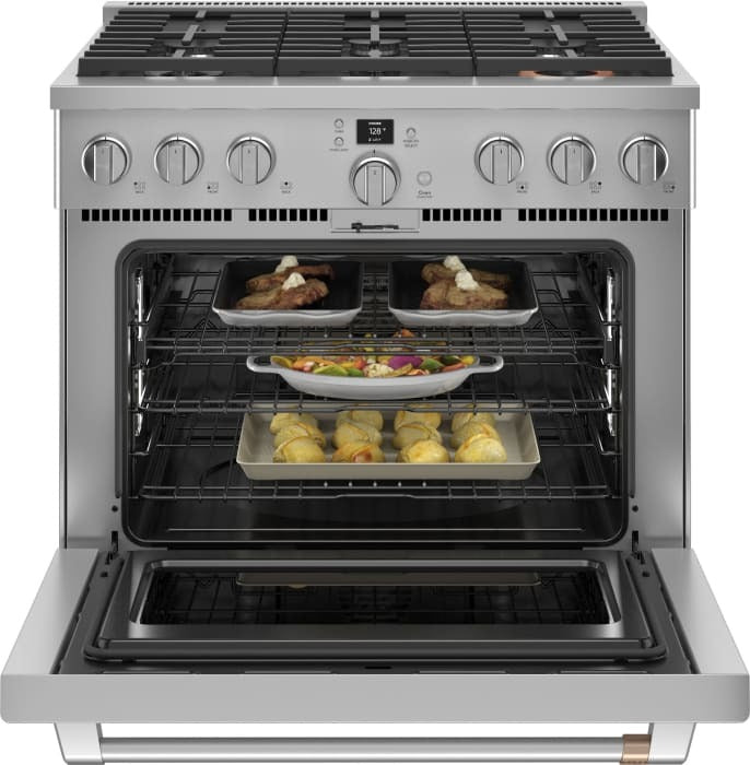 C2Y366P2TS1 - RANGES - Café - Dual Fuel - Stainless Steel - Open Box - BonPrix Électroménagers