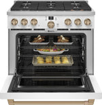 C2Y366P4TW2 - RANGES - Café - Dual Fuel - White - Open Box - BonPrix Électroménagers