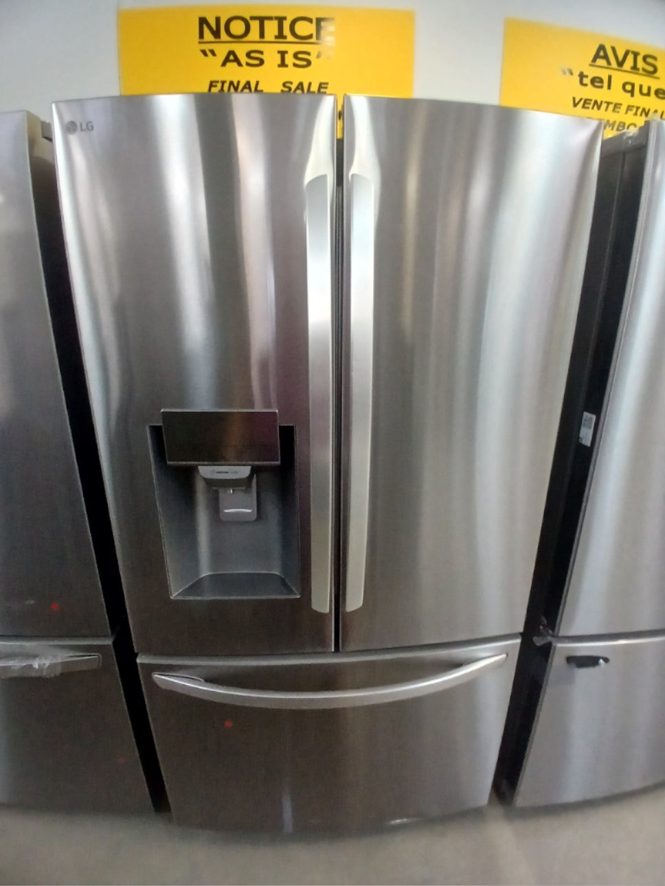 LRFS28XBS - REFRIGERATORS - LG - French 3-Door - Stainless Steel - Open Box
