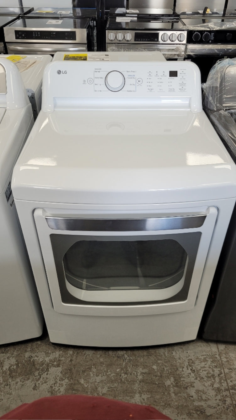 DLE7010W - DRYERS - LG - Electric - White - Open Box - BonPrix Électroménagers