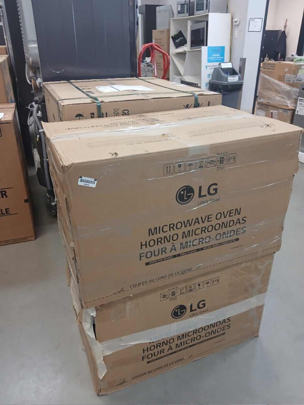MVEL2125X - MICROWAVES OVENS - LG - Over-The-Range - Stainless Steel - Open Box