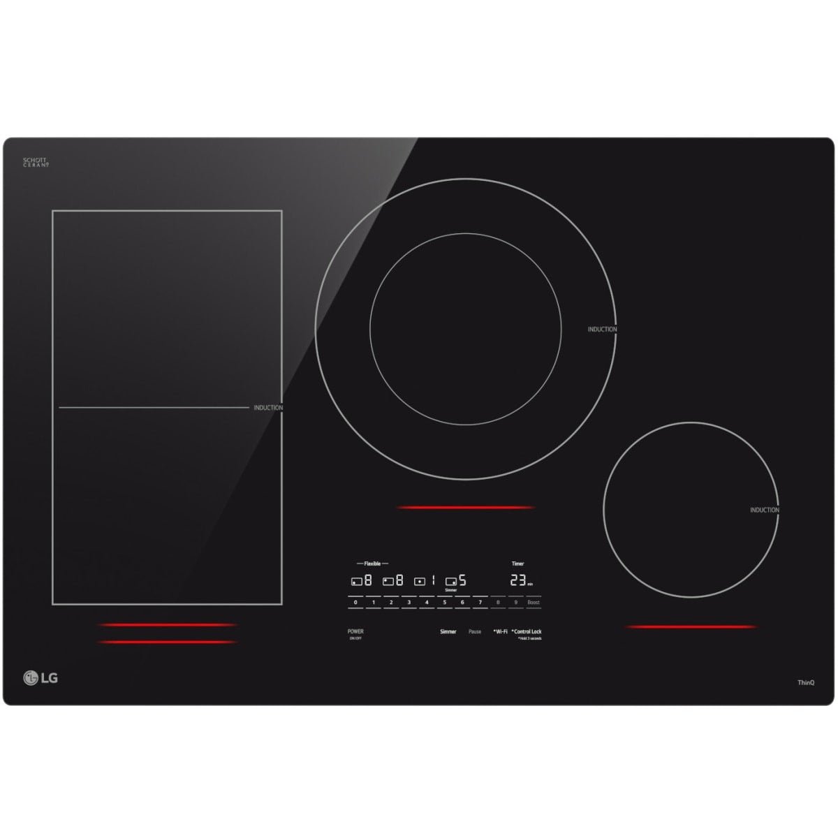 CBIH3017BE - COOKTOPS - LG - Induction - Black - Open Box - BonPrix Électroménagers