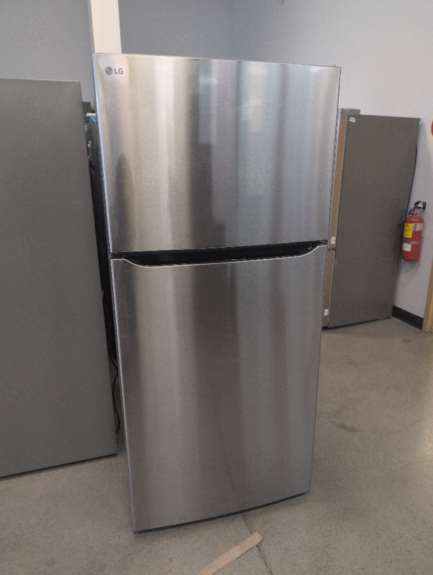 LTCS20020S - REFRIGERATORS - LG - Top Freezer - Stainless Steel - Open Box - BonPrix Électroménagers