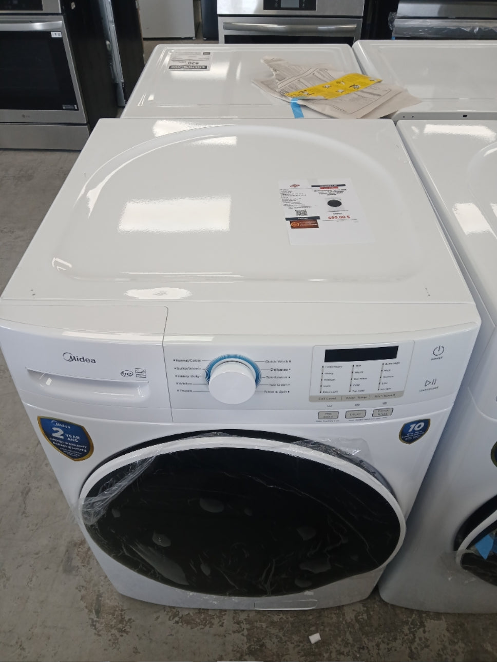 MLH52N5AWW - WASHERS - Midea - Front Loading - White - Open Box - BonPrix Électroménagers