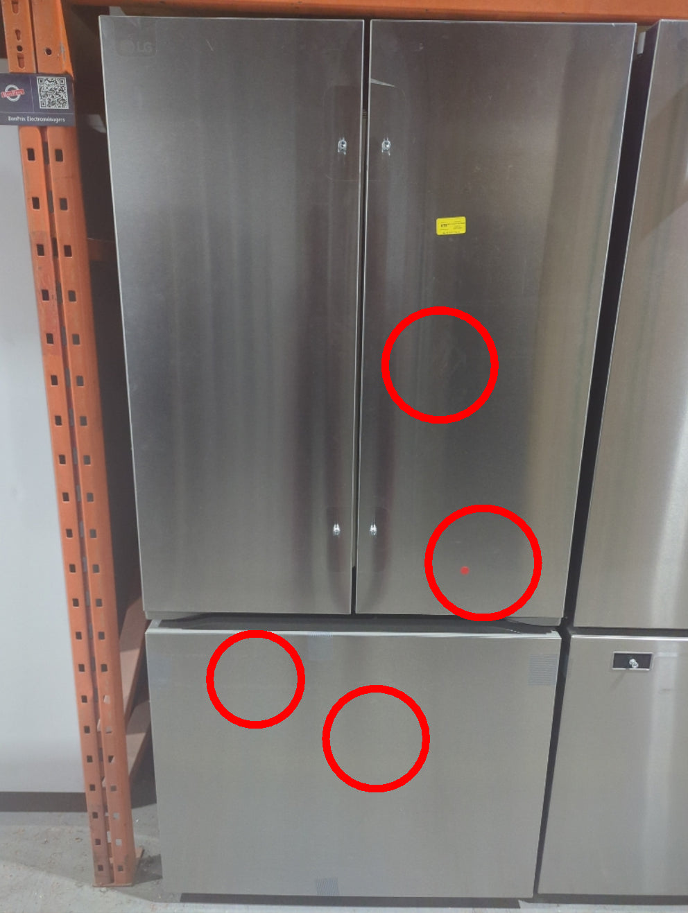 LF21G6201S - RÉFRIGÉRATEURS - LG - Trois Portes Avec Porte â Deux Battants - Acier inoxydable - Boîte Ouverte