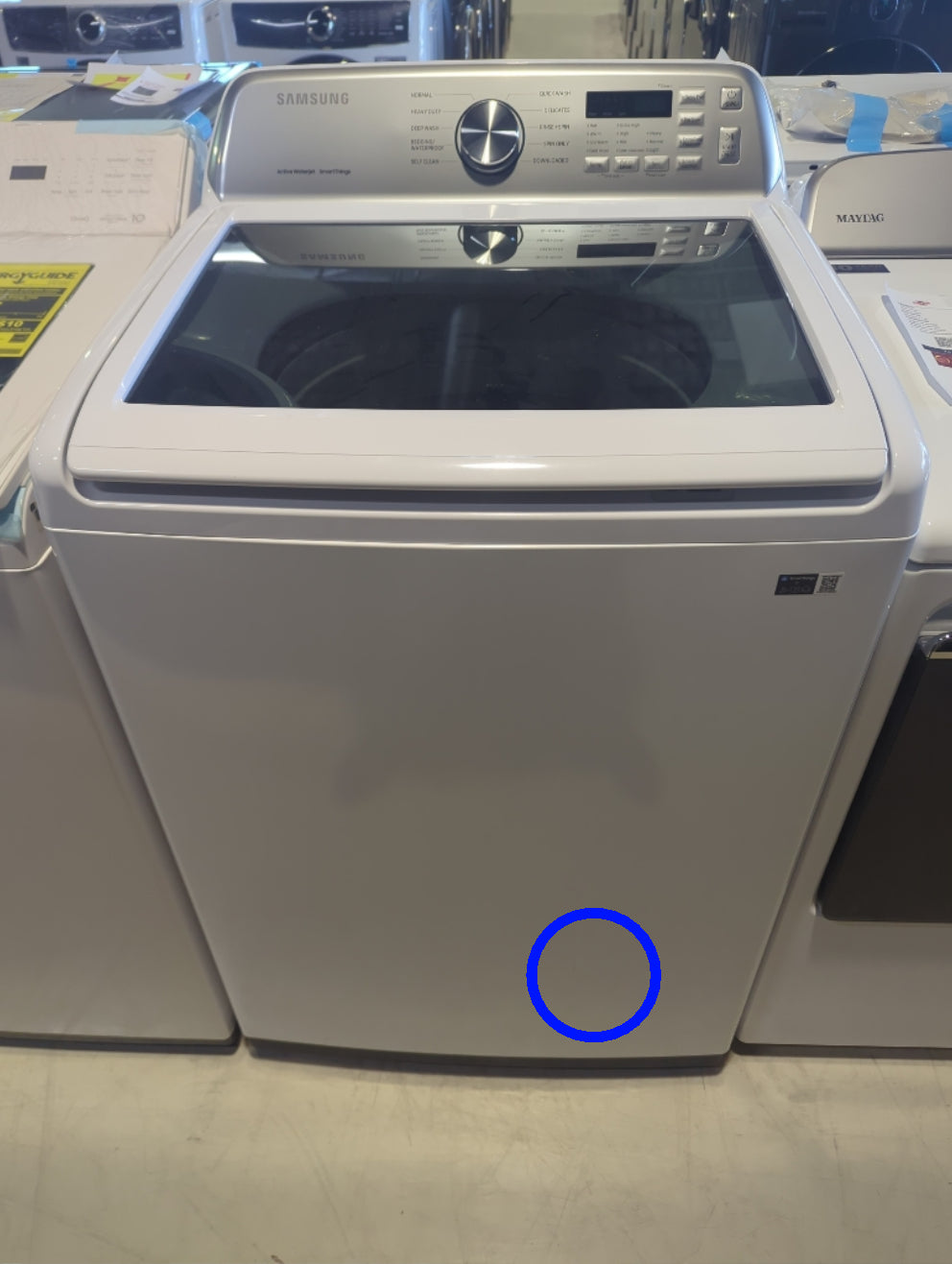 WA46CG3505AW - WASHERS - Samsung - Top Loading - White - Open Box - BonPrix Électroménagers