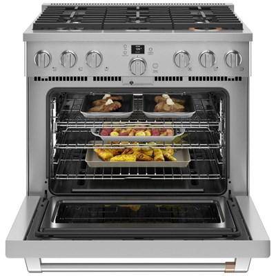 CGY366P2TS1 - RANGES - Café - Gas - Stainless Steel - Open Box - BonPrix Électroménagers