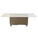 Cinetico Smart Dining Table in White, 5.3 cu.ft fridge and freezer with Bluetooth control - BonPrix Électroménagers