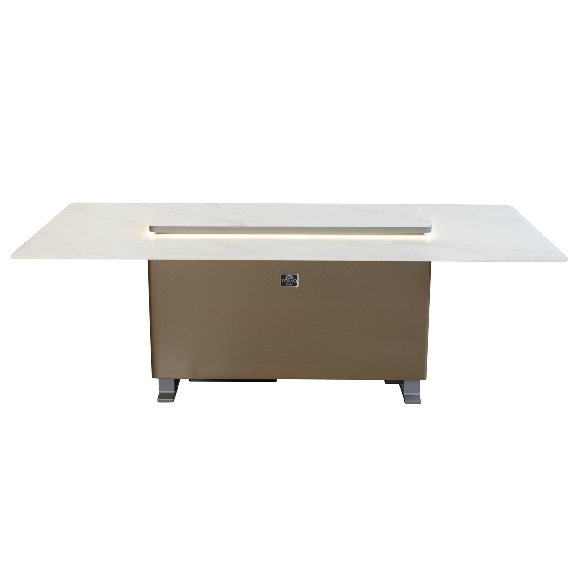 Cinetico Smart Dining Table in White, 5.3 cu.ft fridge and freezer with Bluetooth control - BonPrix Électroménagers