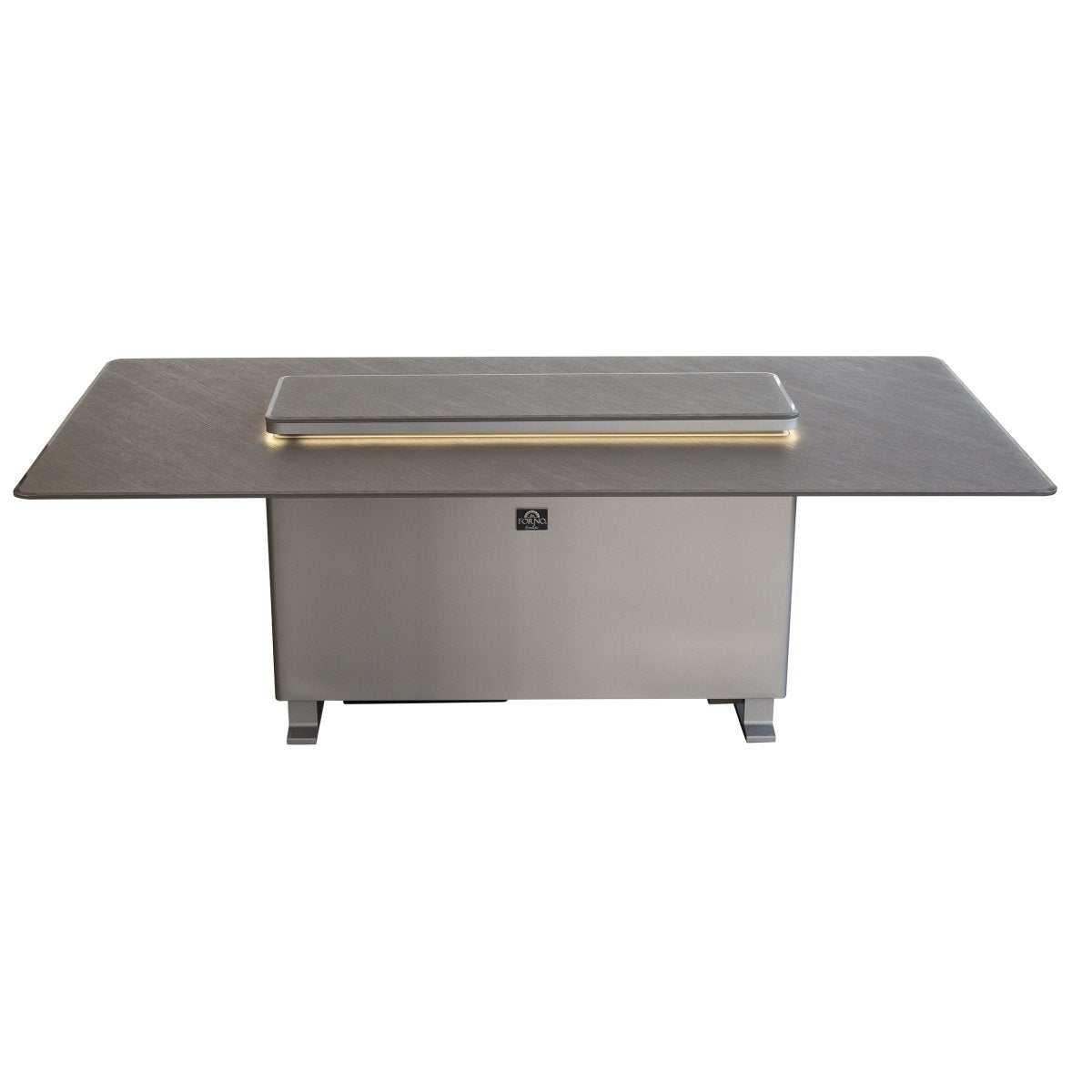 Cinetico Smart Dining Table, Sandstone Black, 5.3 cu.ft fridge and freezer with Bluetooth control - BonPrix Électroménagers