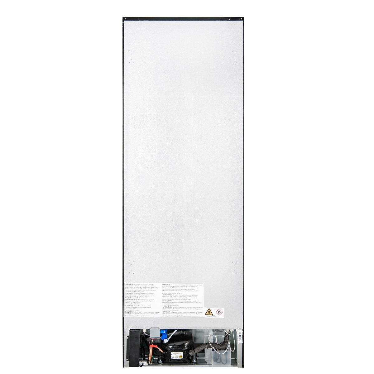 Custodia 24" Bottom Freezer, 10.3 cf., Left Swing, Ice Maker, Total No frost, Black, Antique Brass handles - BonPrix Électroménagers