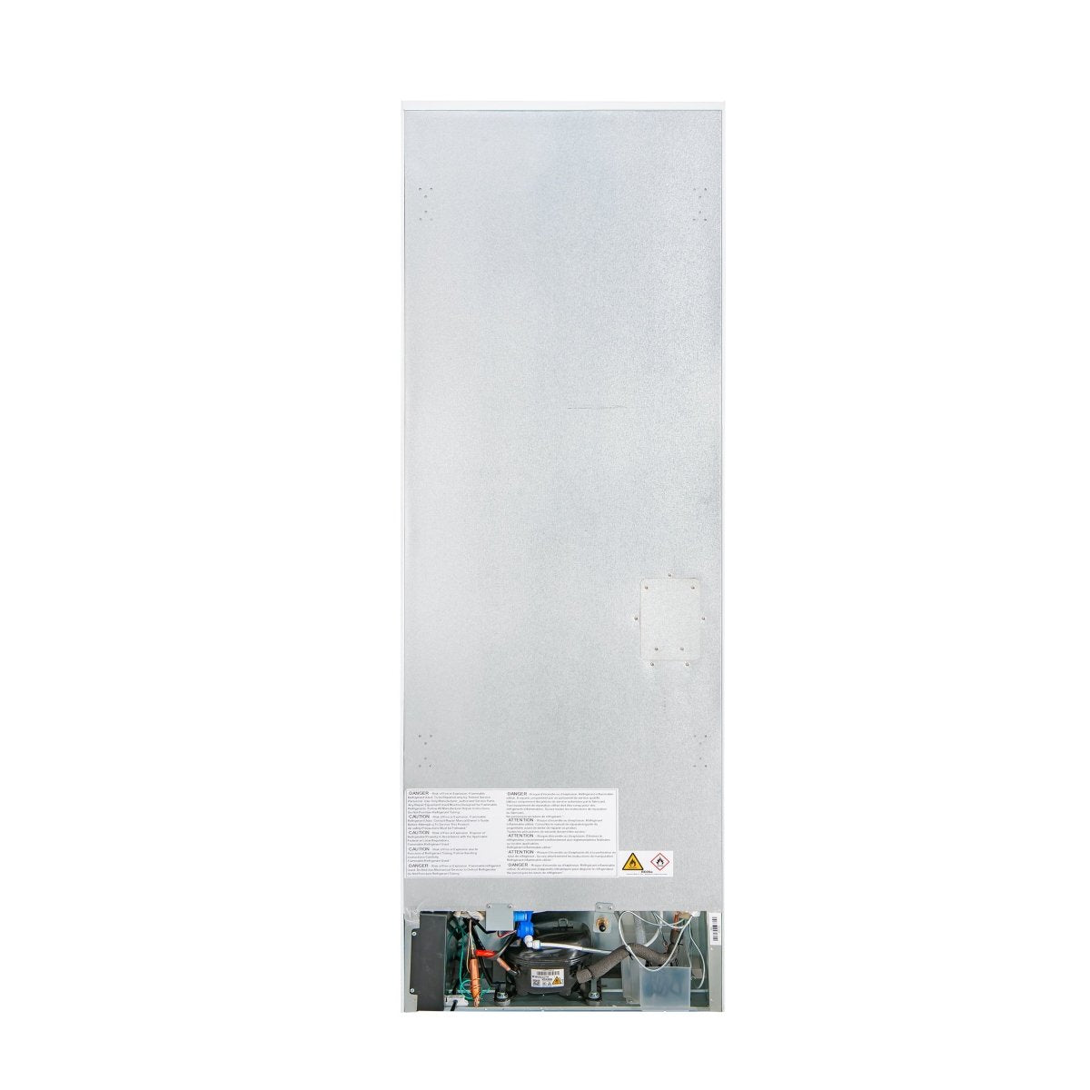 Custodia 24" Bottom Freezer, 10.3 cf., Left Swing, Ice Maker, Total No frost, White, Antique Brass handles - BonPrix Électroménagers