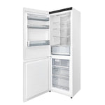 Custodia 24" Bottom Freezer, 10.3 cf., Left Swing, Ice Maker, Total No frost, White, Antique Brass handles - BonPrix Électroménagers