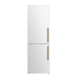 Custodia 24" Bottom Freezer, 10.3 cf., Left Swing, Ice Maker, Total No frost, White, Antique Brass handles - BonPrix Électroménagers