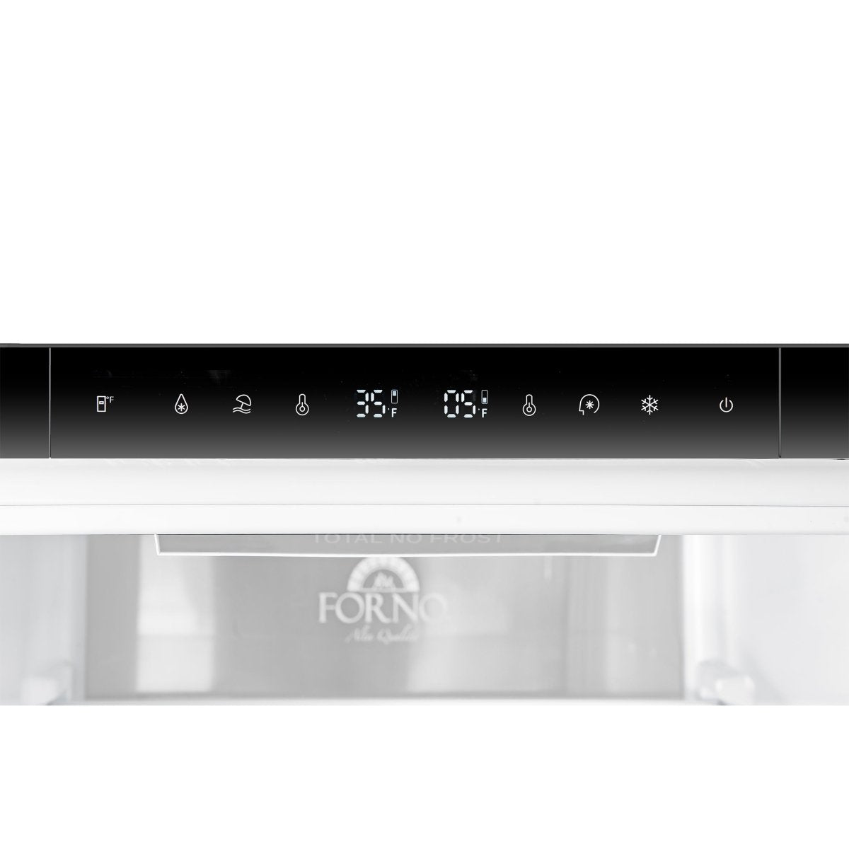 Custodia 24" Bottom Freezer, 10.3 cf., Right Swing, Total No frost, White, Antique Brass handles - BonPrix Électroménagers