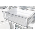 Custodia 48" Bottom Freezer combo, 20.6 cf., Ice Maker, Total No frost, White, Antique Brass handles - BonPrix Électroménagers