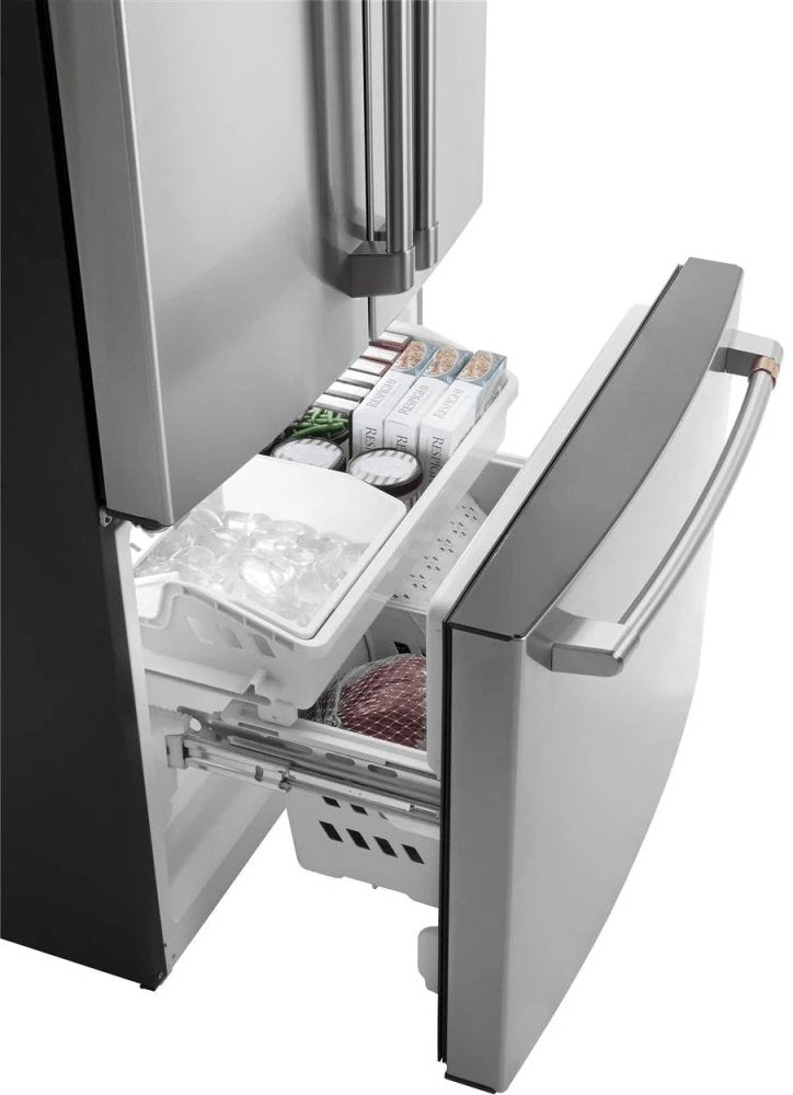 CWE19SP2NS1 - REFRIGERATORS - Café - French 3 - Door - Stainless Steel - Open Box - BonPrix Électroménagers